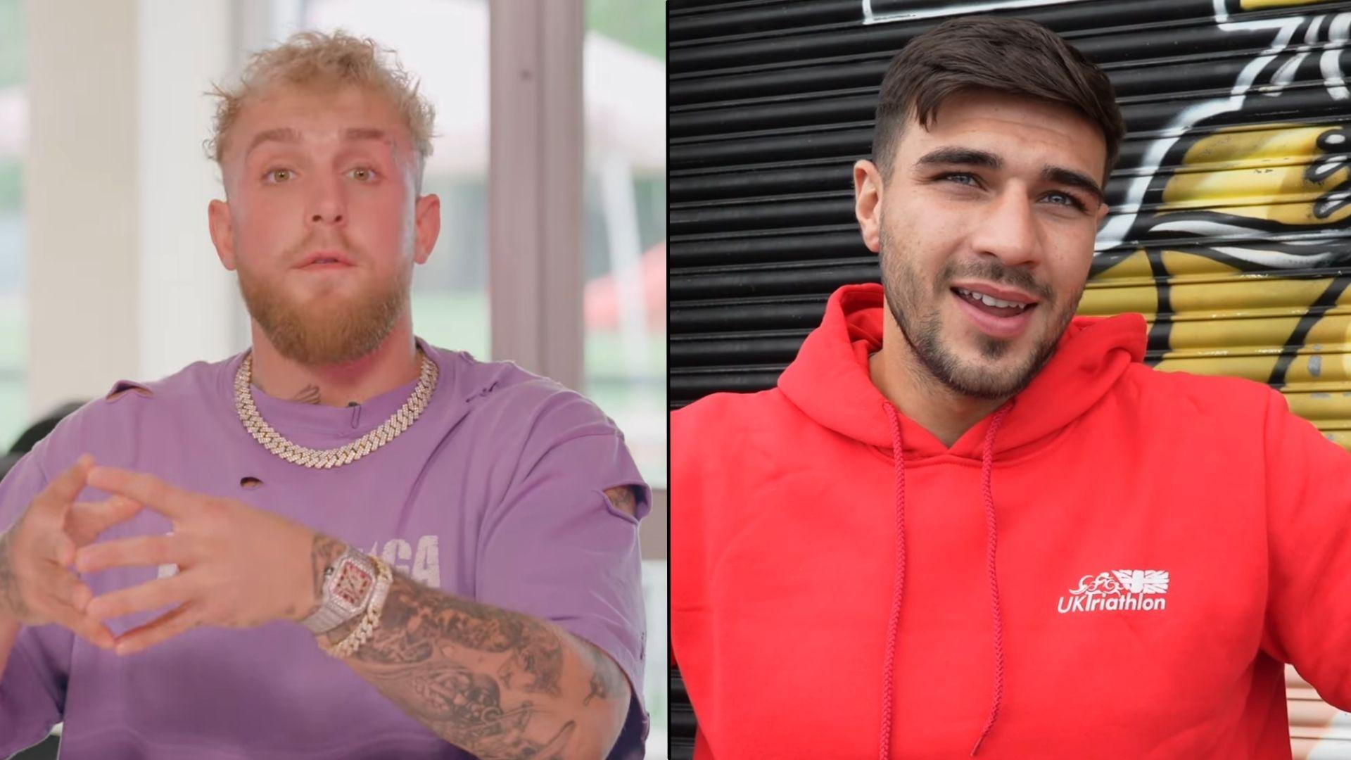Jake Paul and tommy Fury side-by-side