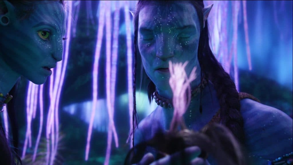 Jake and Neytiri in Avatar