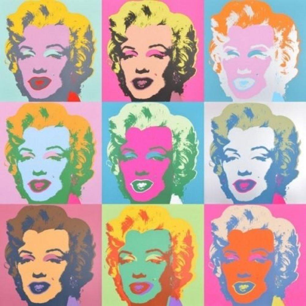 blonde Marilyn monroe andy Warhol