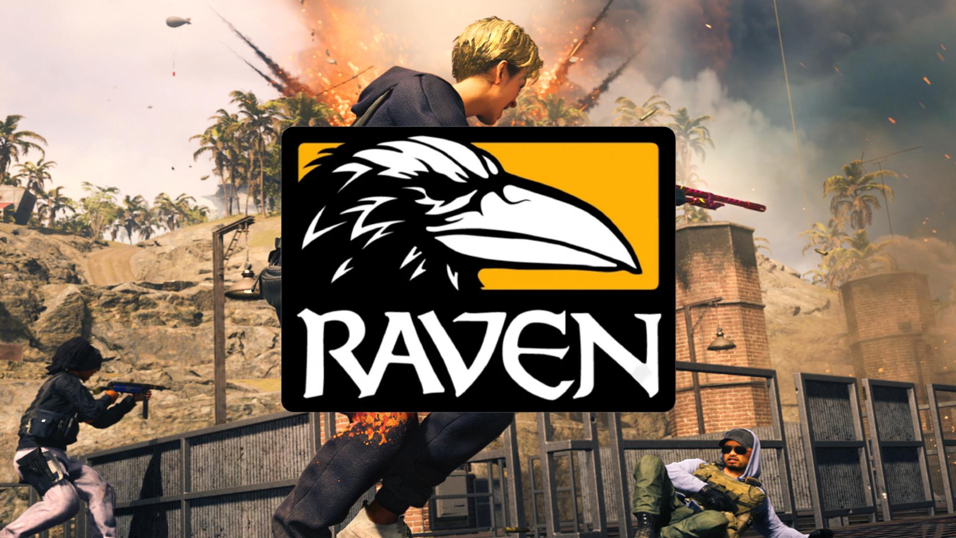Raven Software logo over Warzone gameplay.