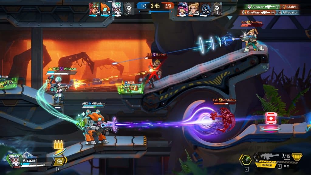 SquadBlast gameplay screenshot showing combat