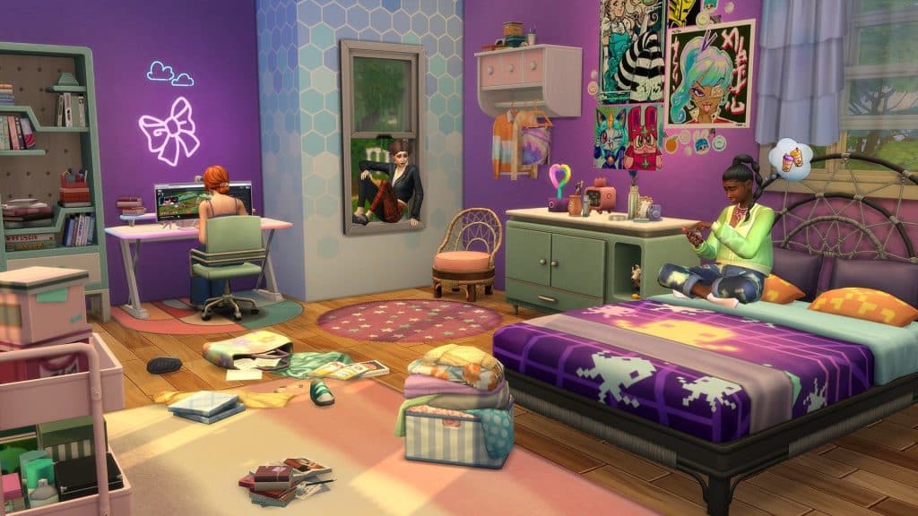 items in a room in the sims 4