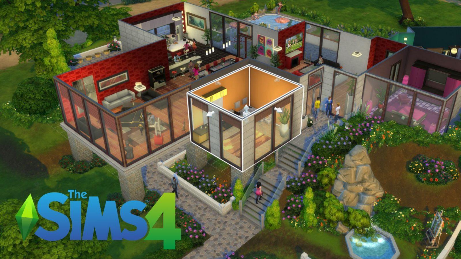 outside view of a house in the sims 4
