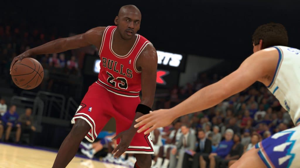 NBA 2K - one of the best games on the steam deck - Screenshot showing Michael Jordan