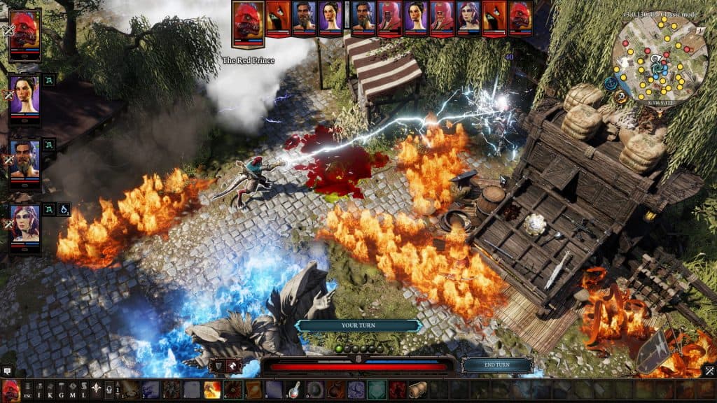 Divinity Original Sin 2 screenshot showing magic wielders in combat