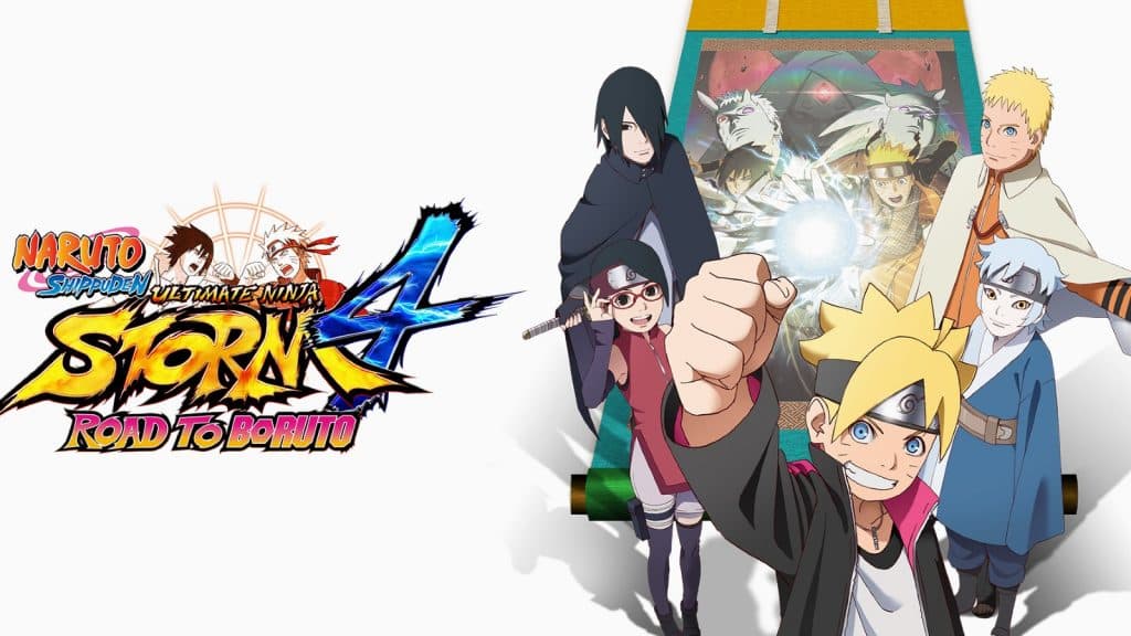 Official artwork for Naruto Ultimate Ninja Storm 4, one of the best games.