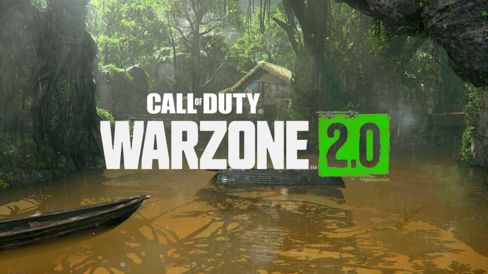 Warzone 2.0 logo on Jungle from Black Ops 4