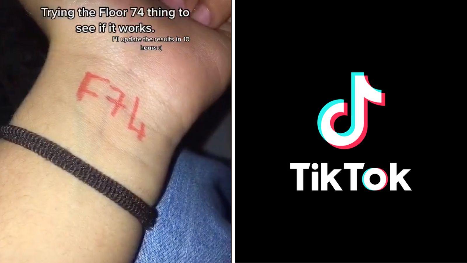 What is the F74 trend on TikTok?