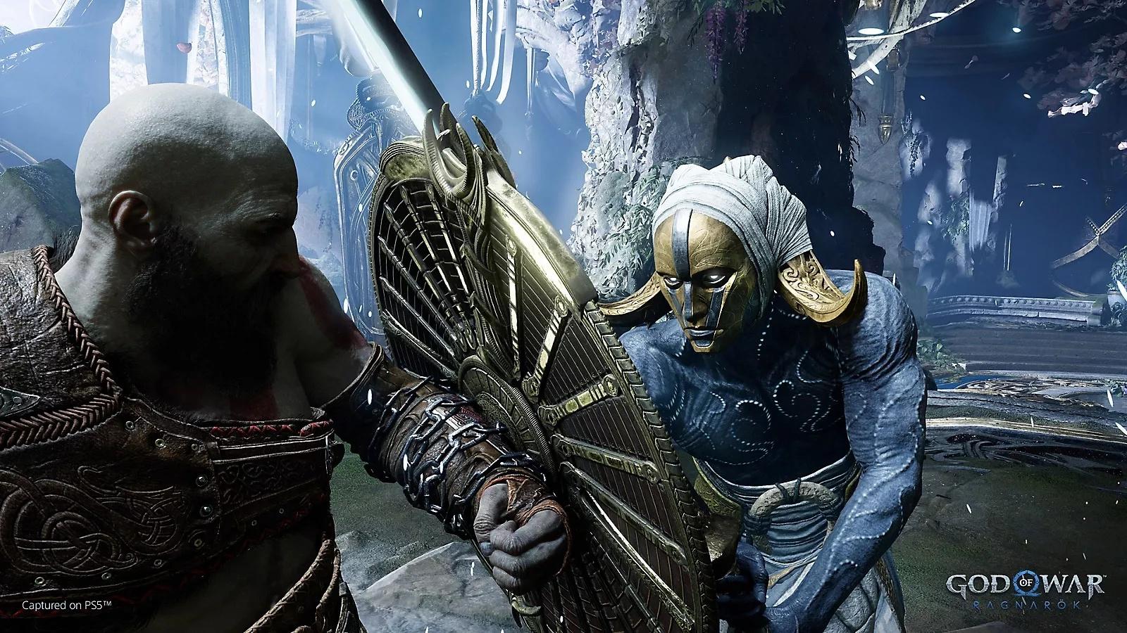 God of War Ragnarok screenshot showing combat