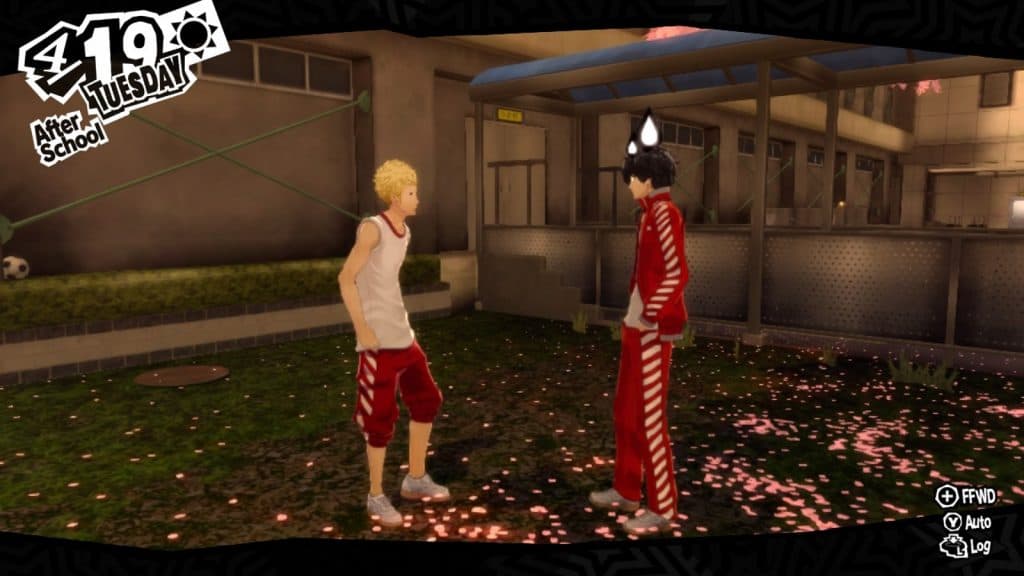 Joker and Ryujii interacting in Persona 5 Royal.