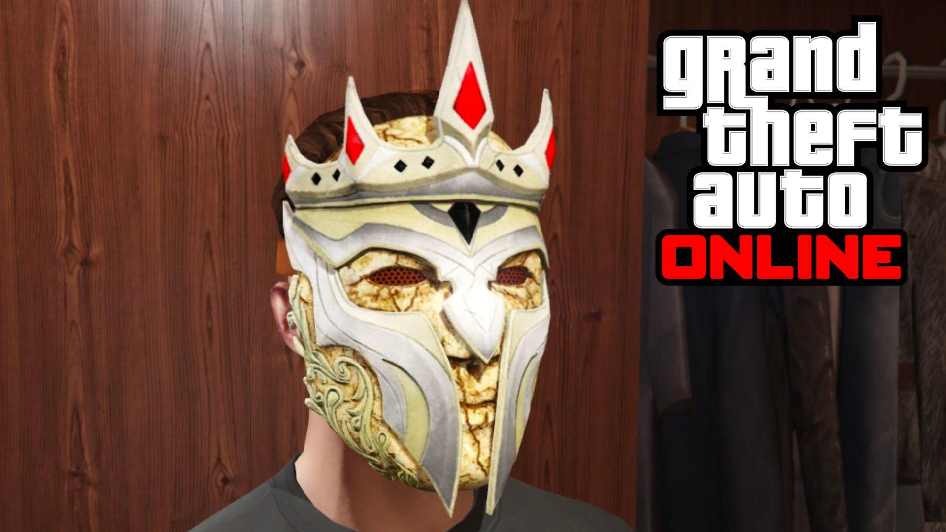 GTA online character wearing Conquest mask