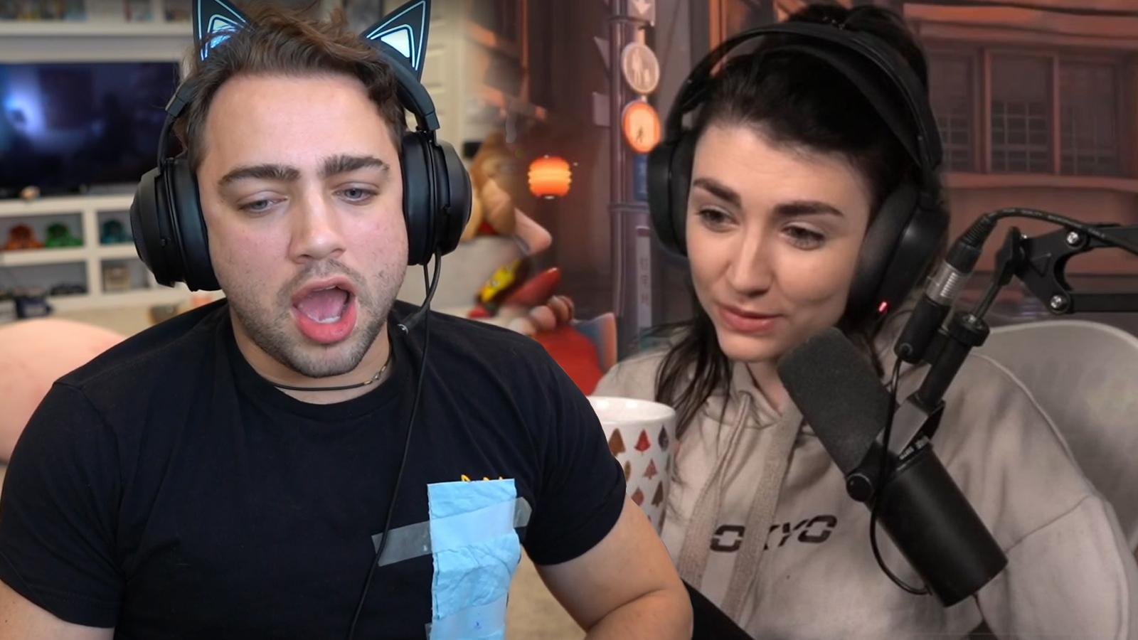 Twitch streamers Wolfabelle and Mizkif