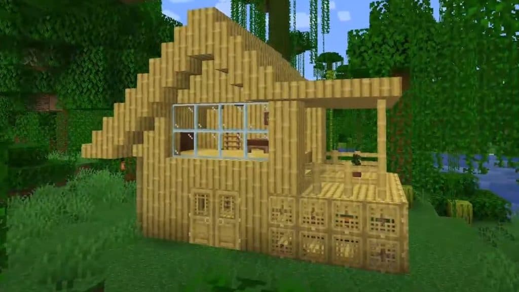Minecraft bamboo house 1.20 update