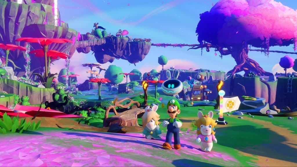 Mario + Rabbids Sparks of Hope screenshot showing the characters