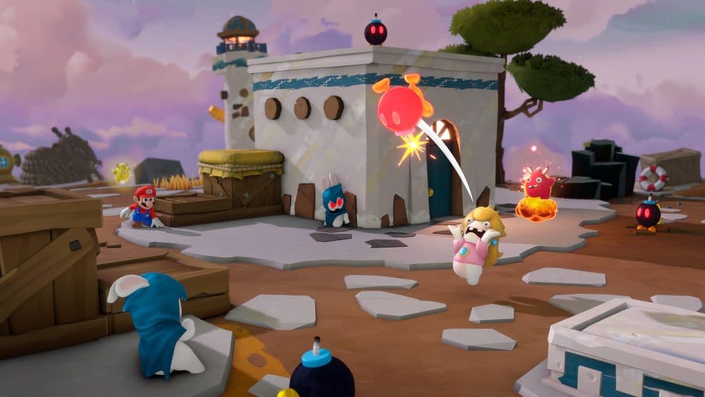 Mario + Rabbids Sparks of Hope screenshot showing combat