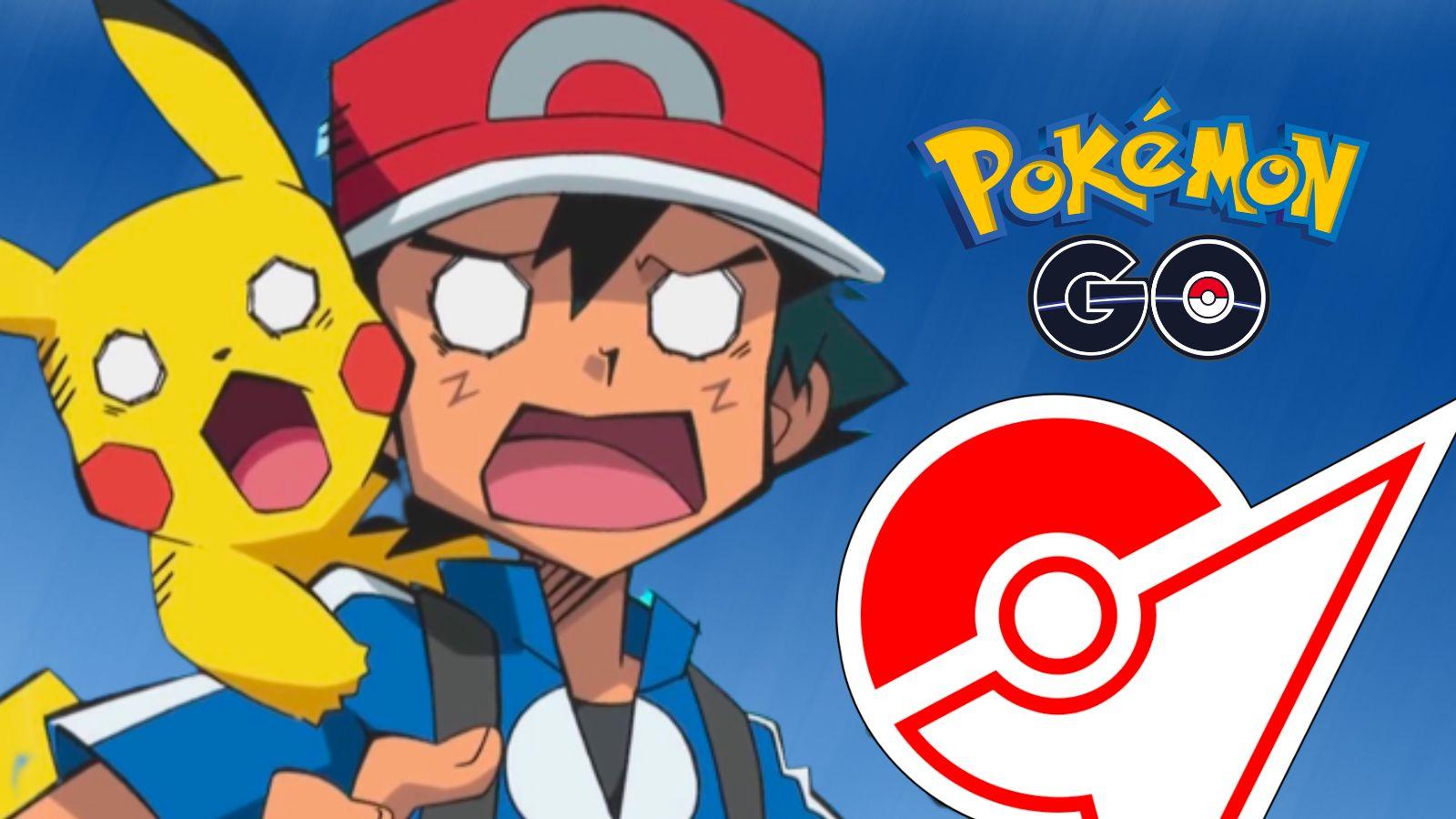 pokemon go gym with ash and pikachu
