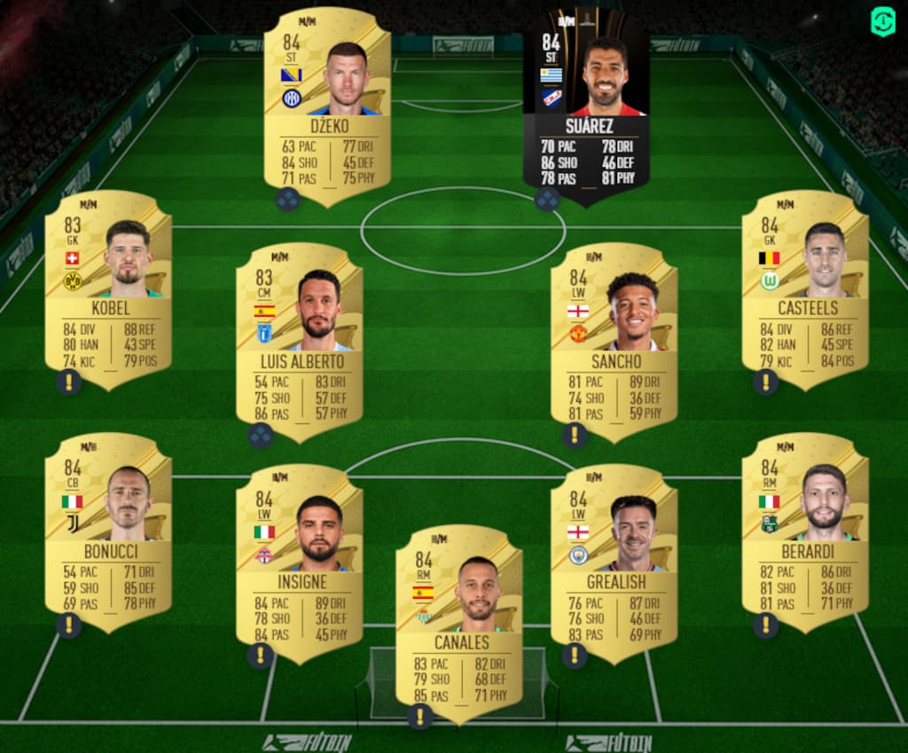 84 rated squad solution