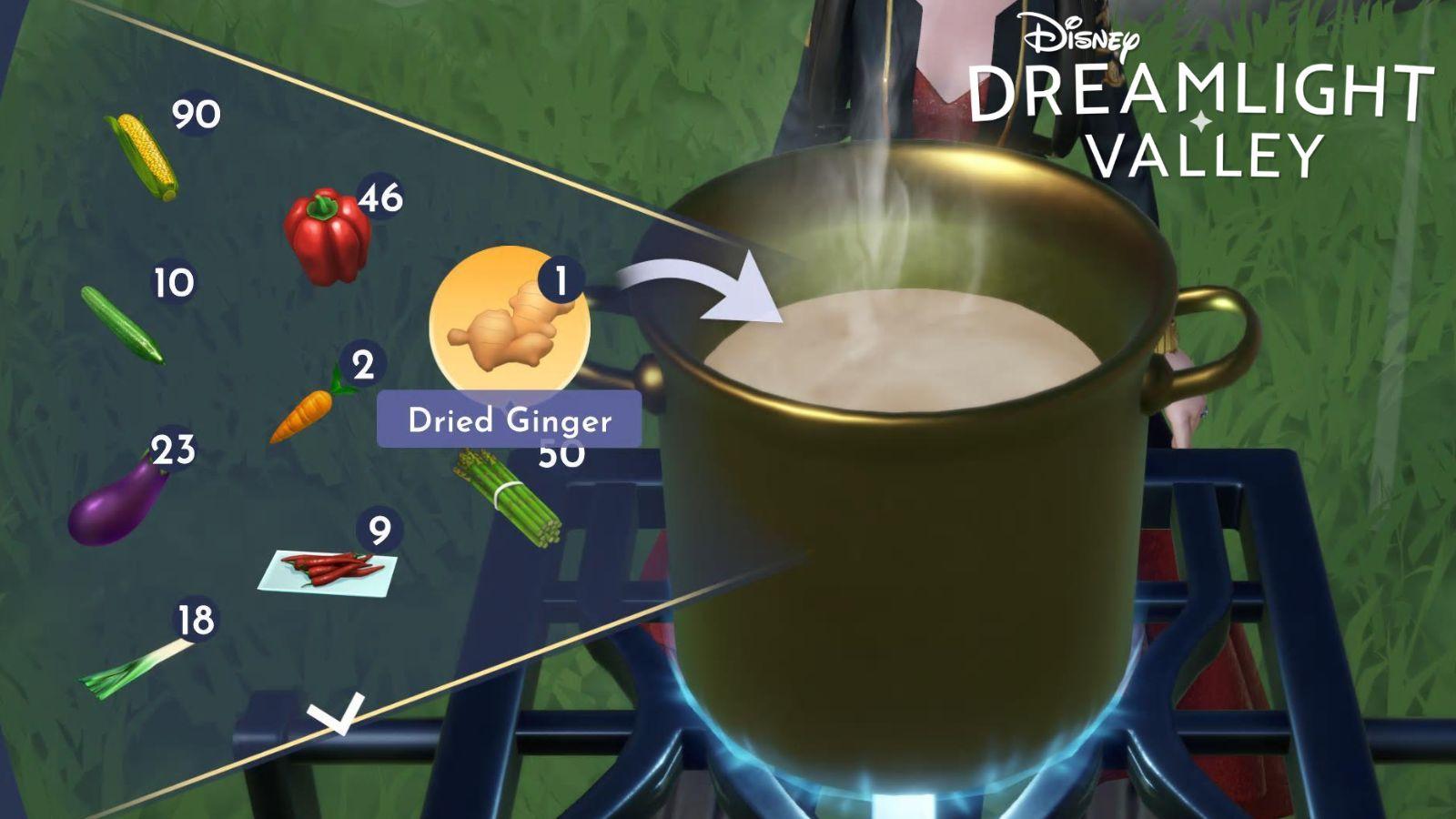 Disney Dreamlight Valley dried ginger