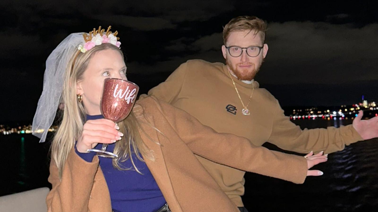 Scump and Isabelle celebrate engagement