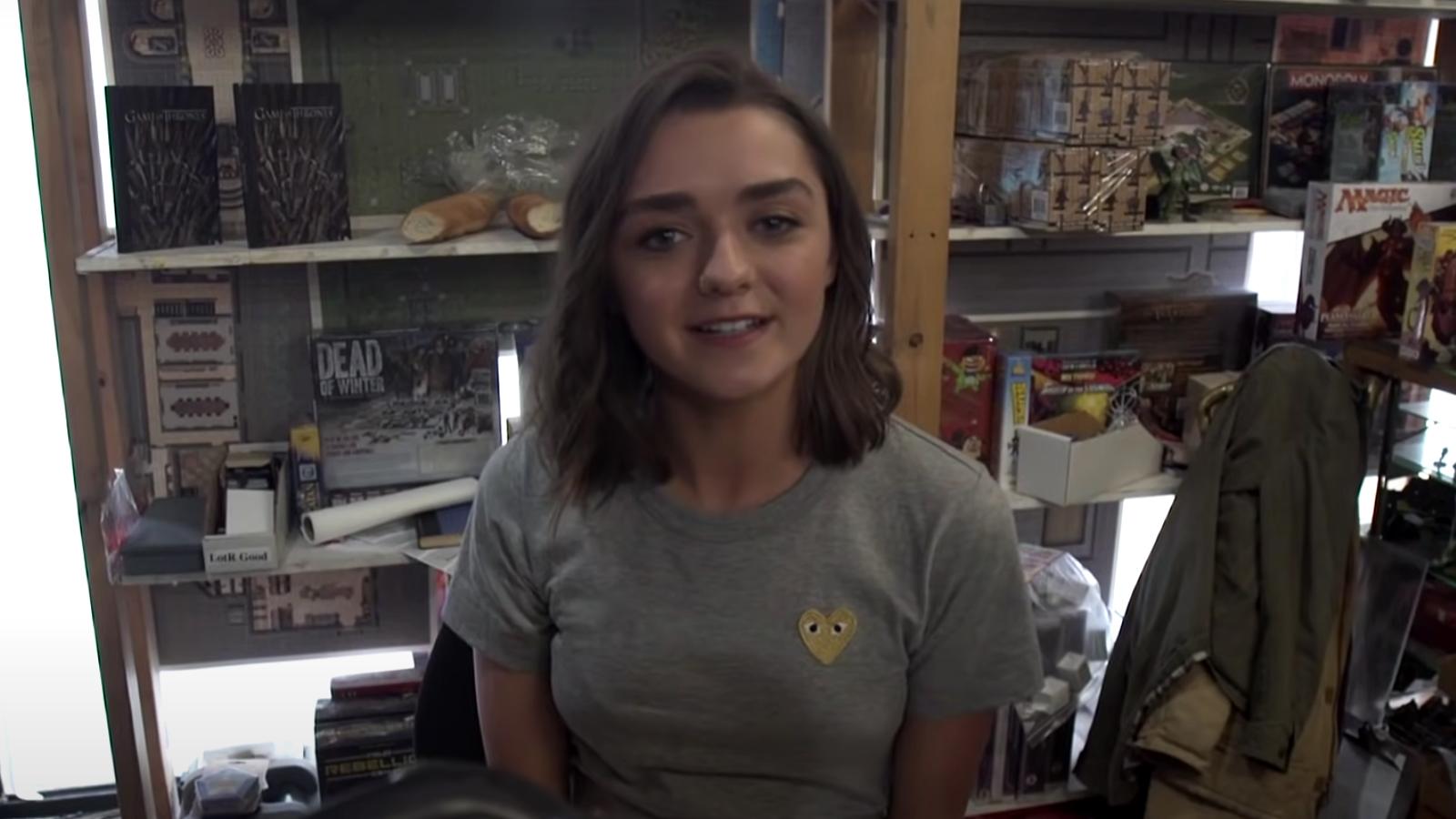 an image of game of thrones star maisie willaism