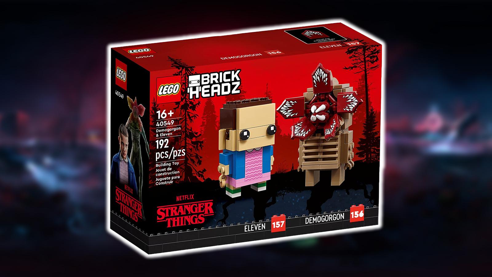 cover art for the Stanger Things-themed LEGO builder kit