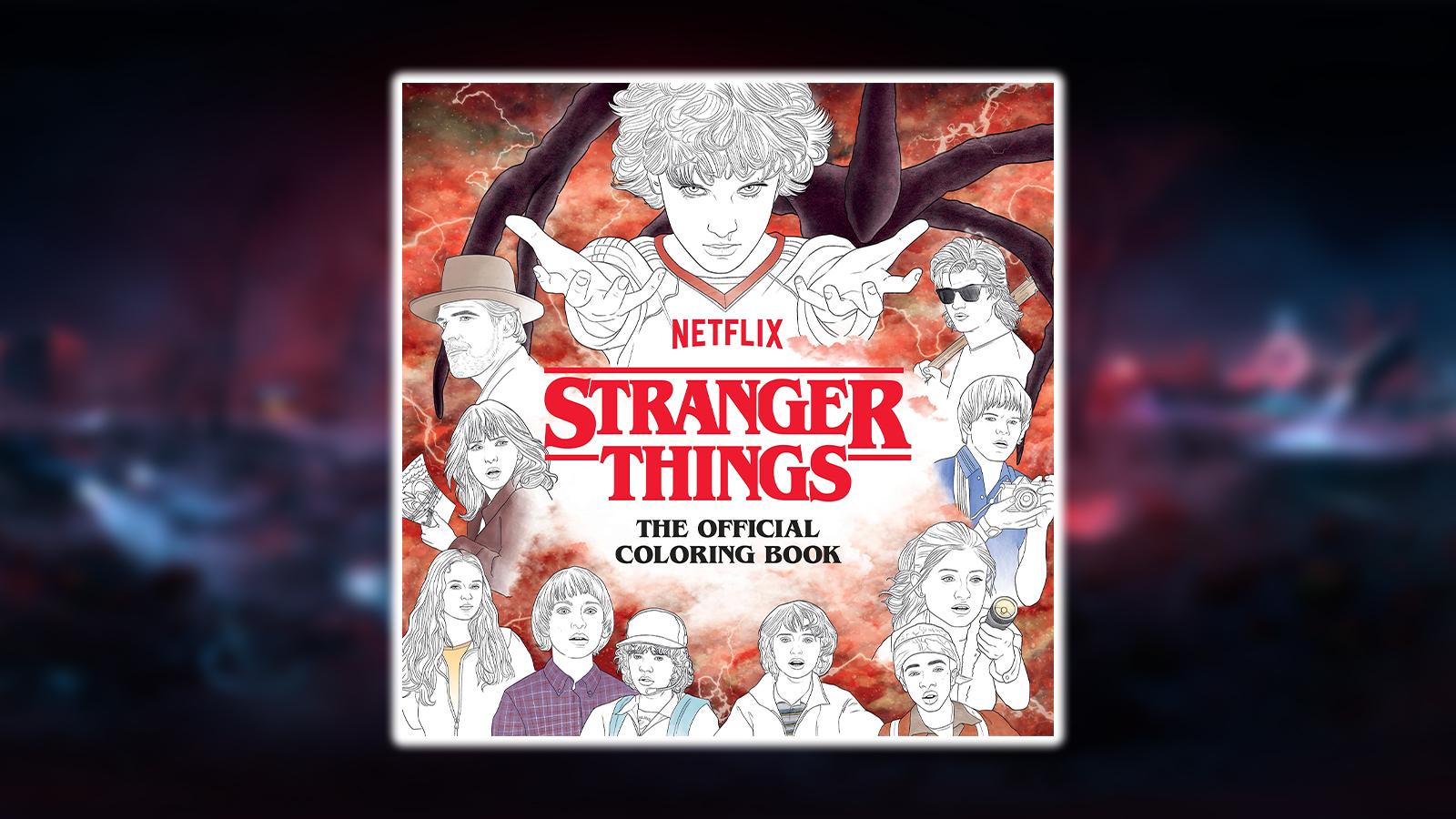 cover art for the official Stranger Things coloring book