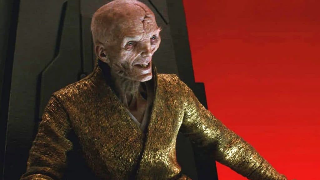 Supreme Leader Snoke in Star Wars: The Last Jedi