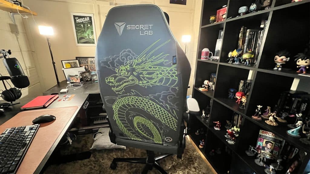 Secretlab Genji Chair Review image showing the back of the chair