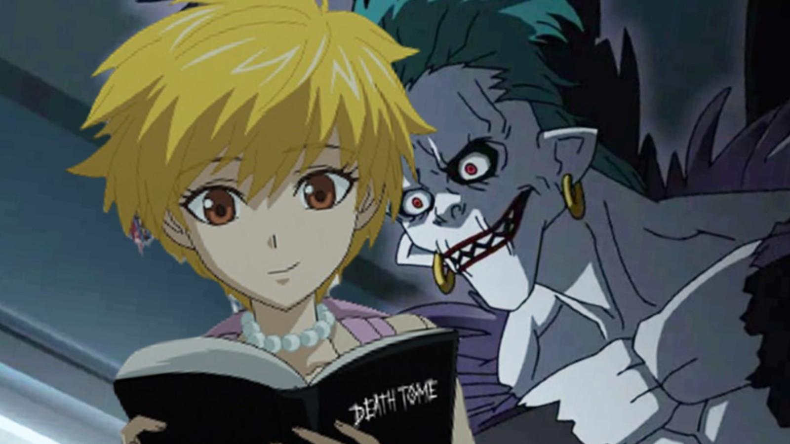 A still from The Simpsons Death Note special