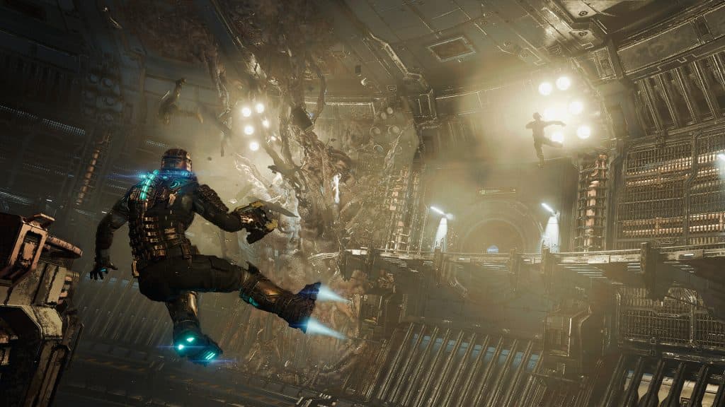 A screenshot from the Dead Space Remake.