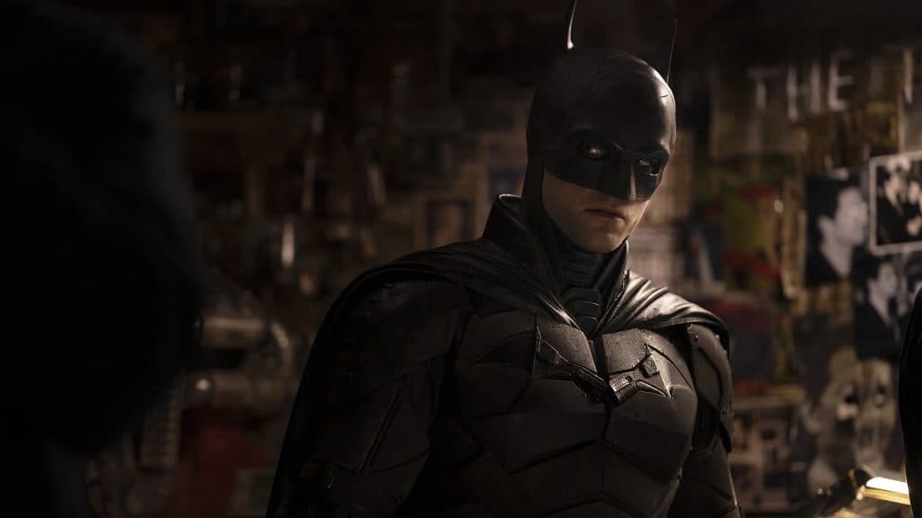 Robert Pattinson as The Batman in 2022's best superhero movie.