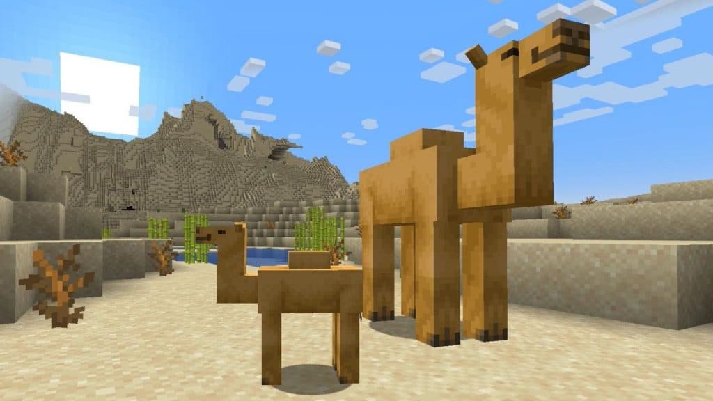 Minecraft Camel and baby Camel