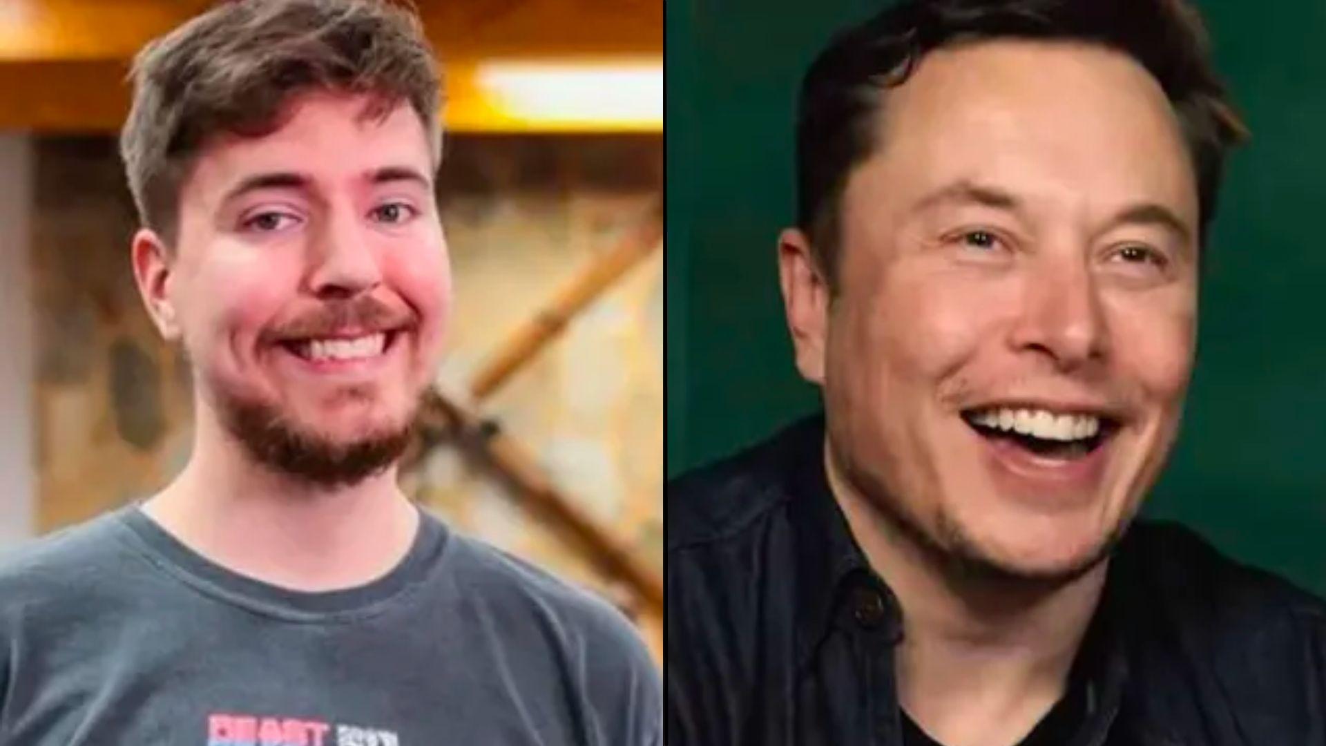 MrBeast and Elon Musk side-by-side smiling at camera