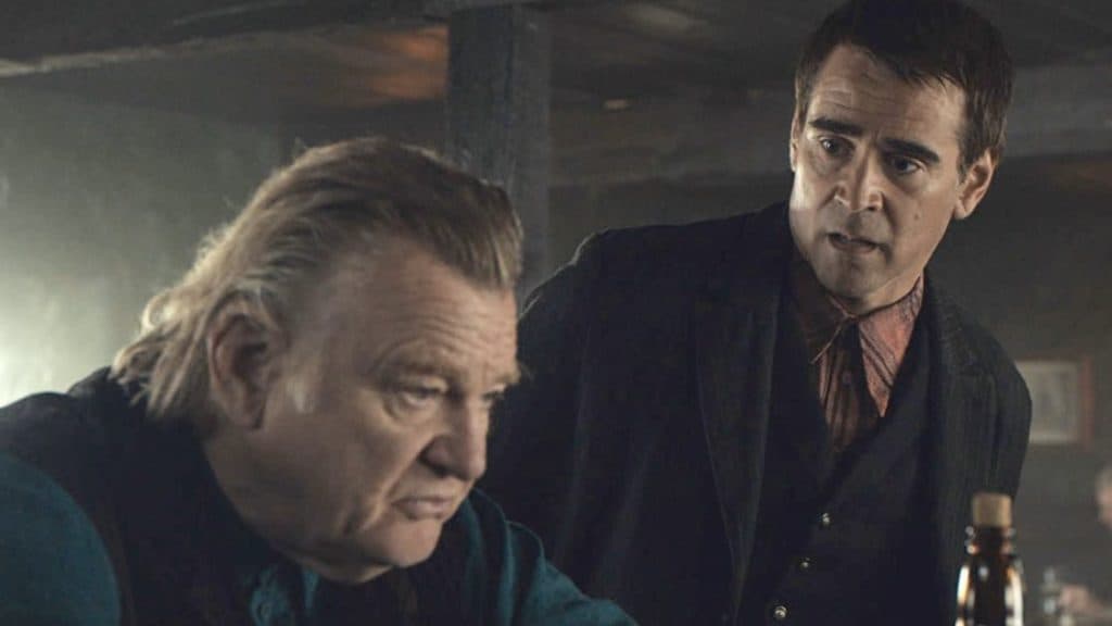 Brendan Gleeson and Colin Farrell in one of the best movies of 2022, The Banshees of Inisherin.