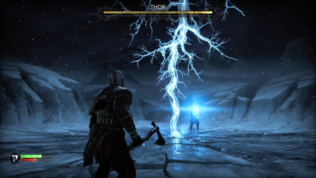 God of War Ragnarok Thor fight gameplay