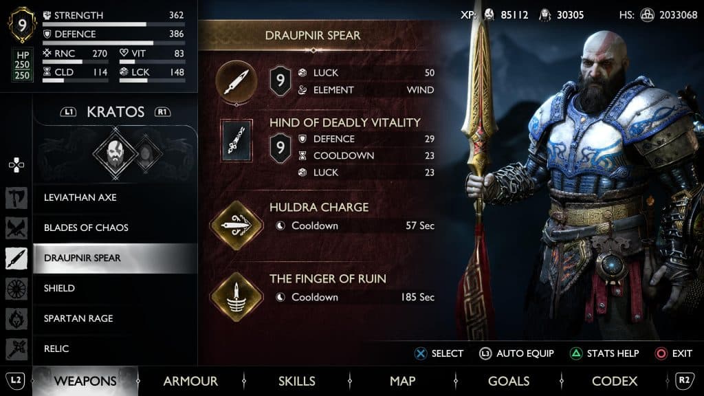 God of War Ragnarok Draupnir Spear