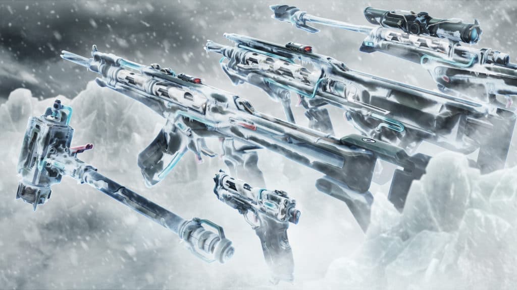 cover art for the cryostasis skin bundle in Valorant