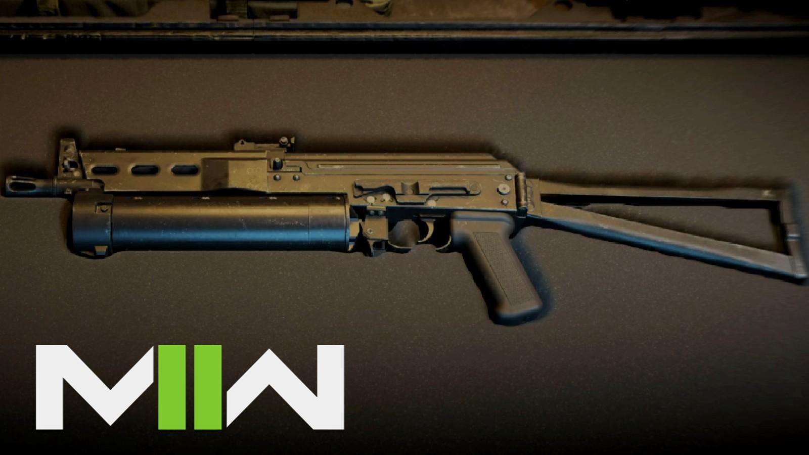 Modern Warfare 2 Minibak sitting in case on gunsmith interface