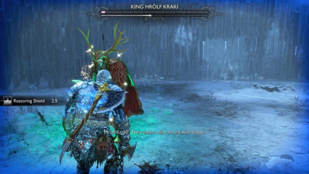 God of War Ragnarok King Hrolf Kraki fight