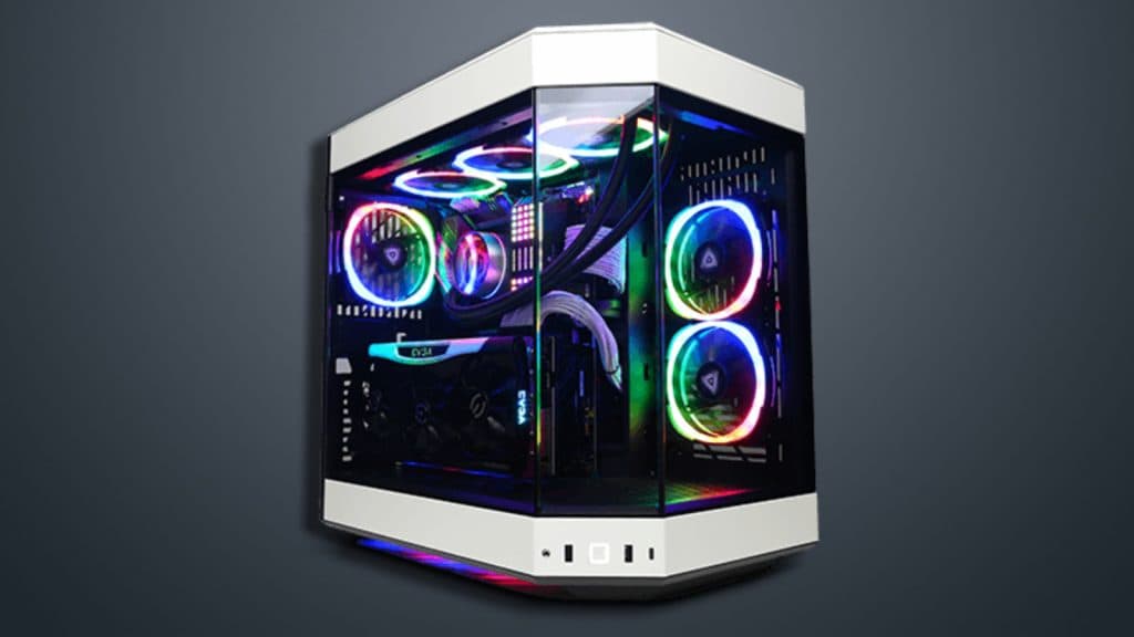 CyberPower Extreme Gamer VR gaming pc on a dark background