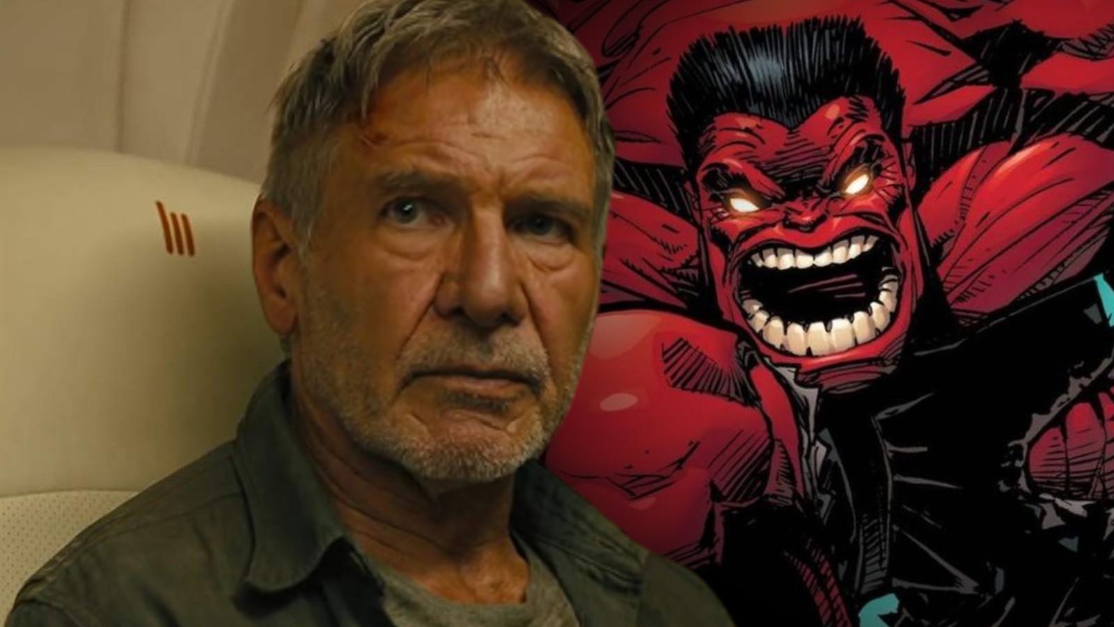 Harrison Ford in Blade Runner and Red Hulk