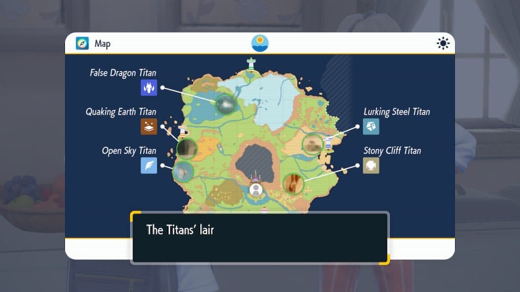 Titan pokemon locations