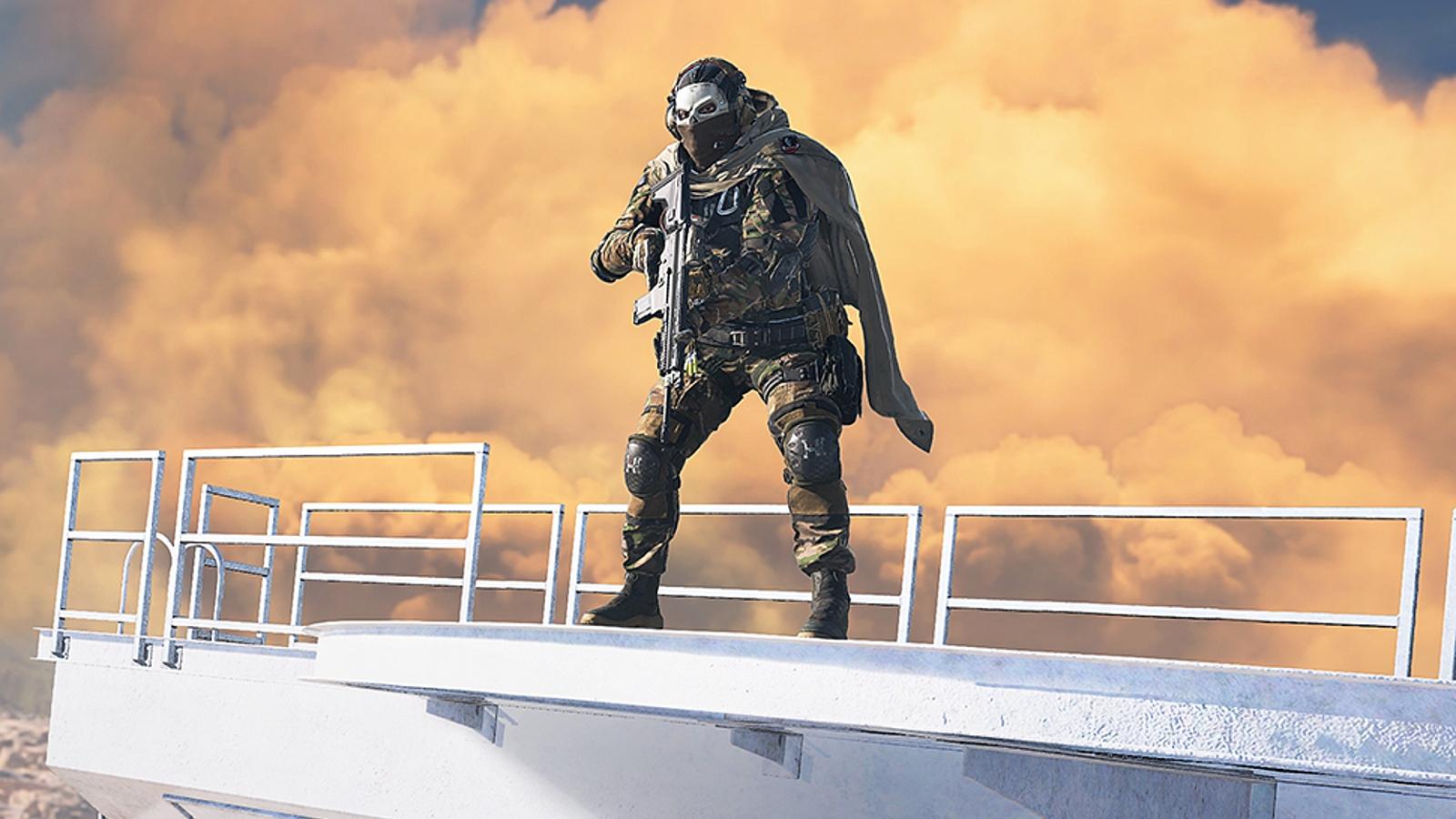 warzone operator on dome roof
