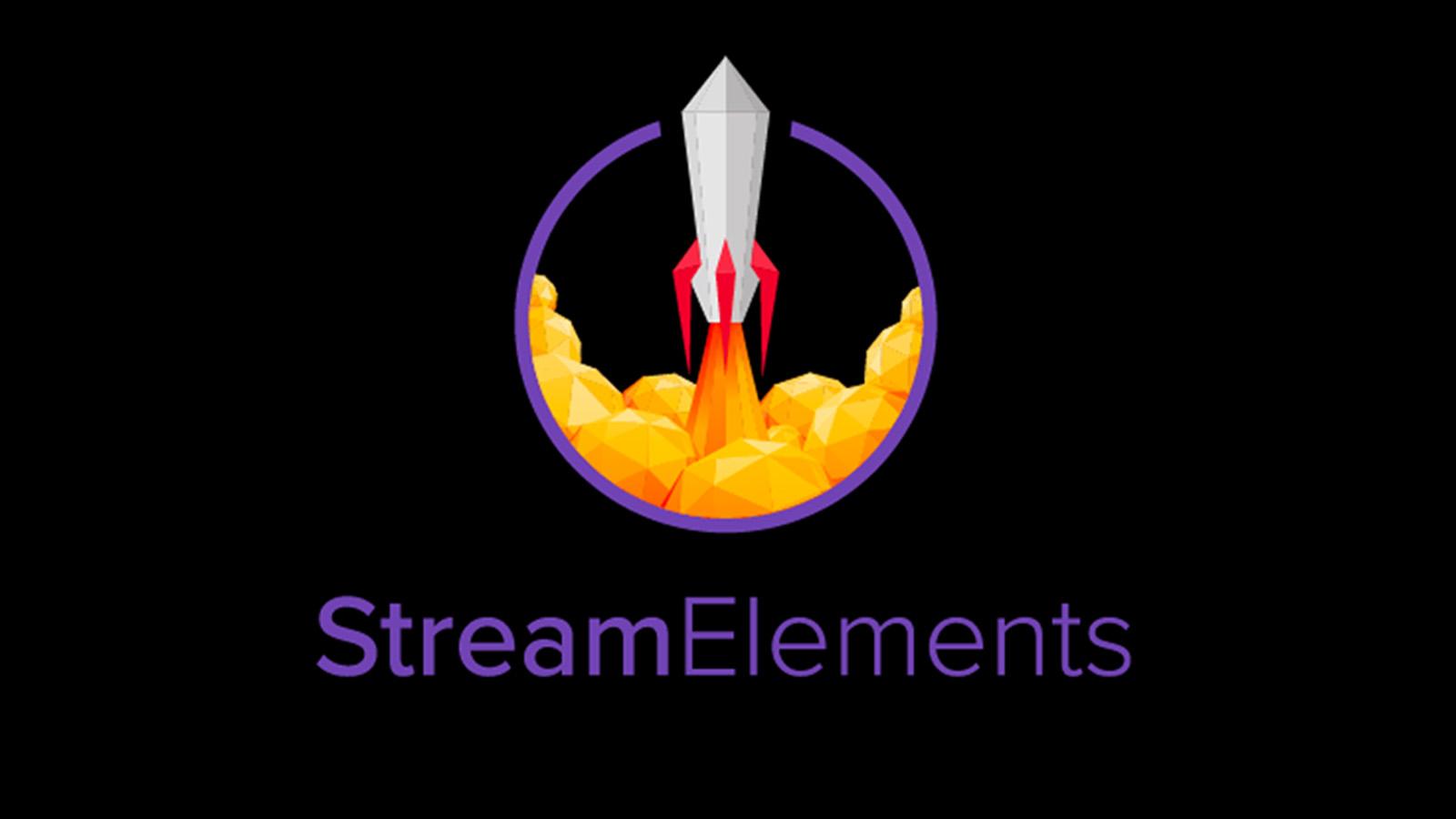 StreamElements logo on black background