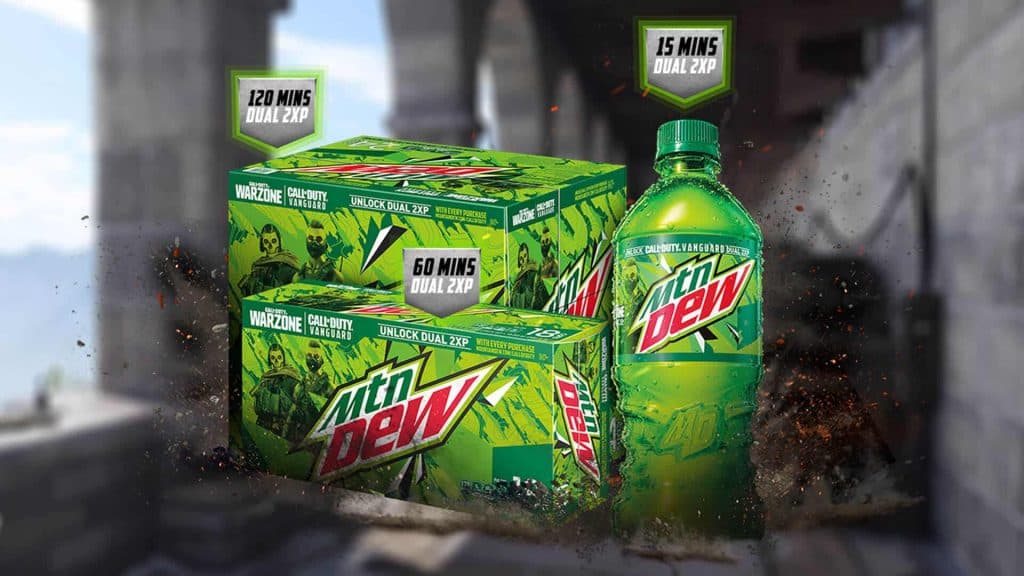 Mountain Dew Warzone bottles