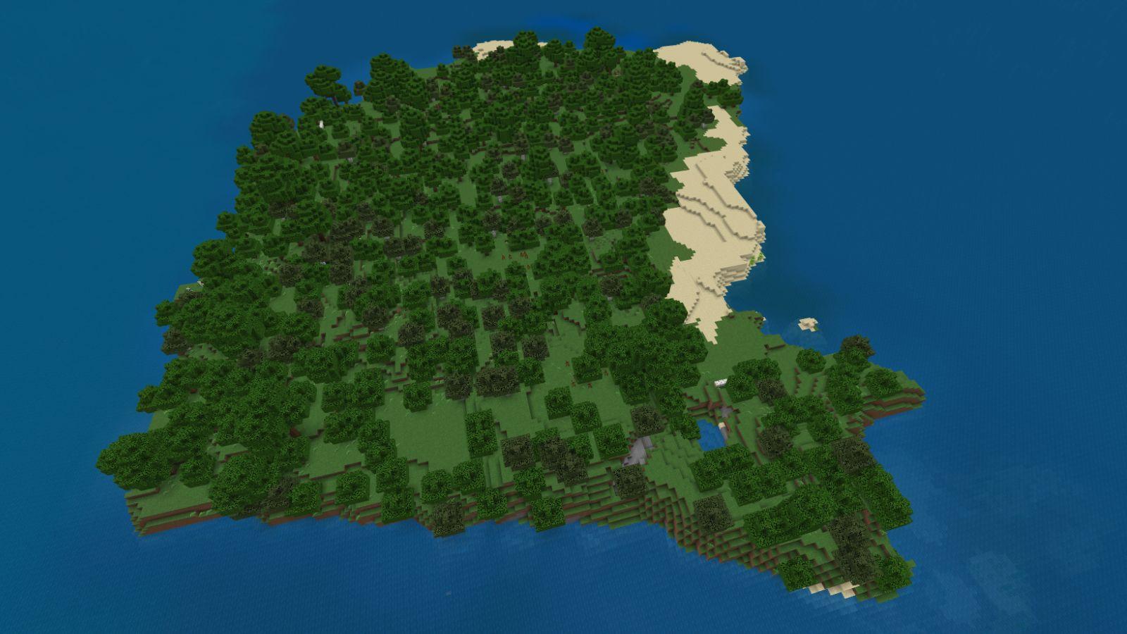 A lonely island seed for Minecraft