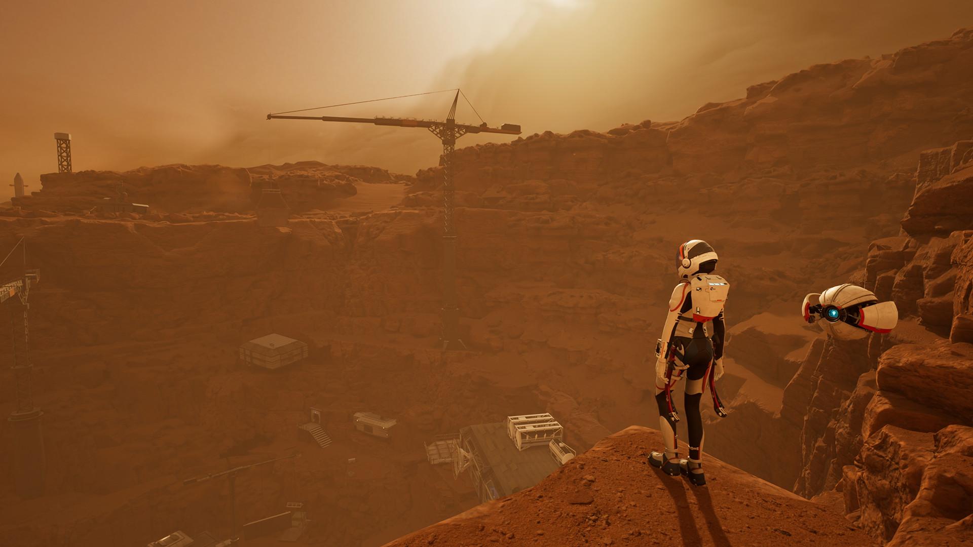 Deliver Us Mars screenshot showing a martian landscape