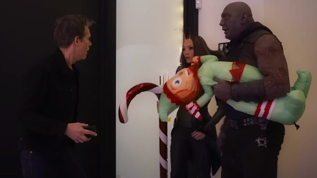 Kevin Bacon in the Guardians of the Galaxy Holiday Special