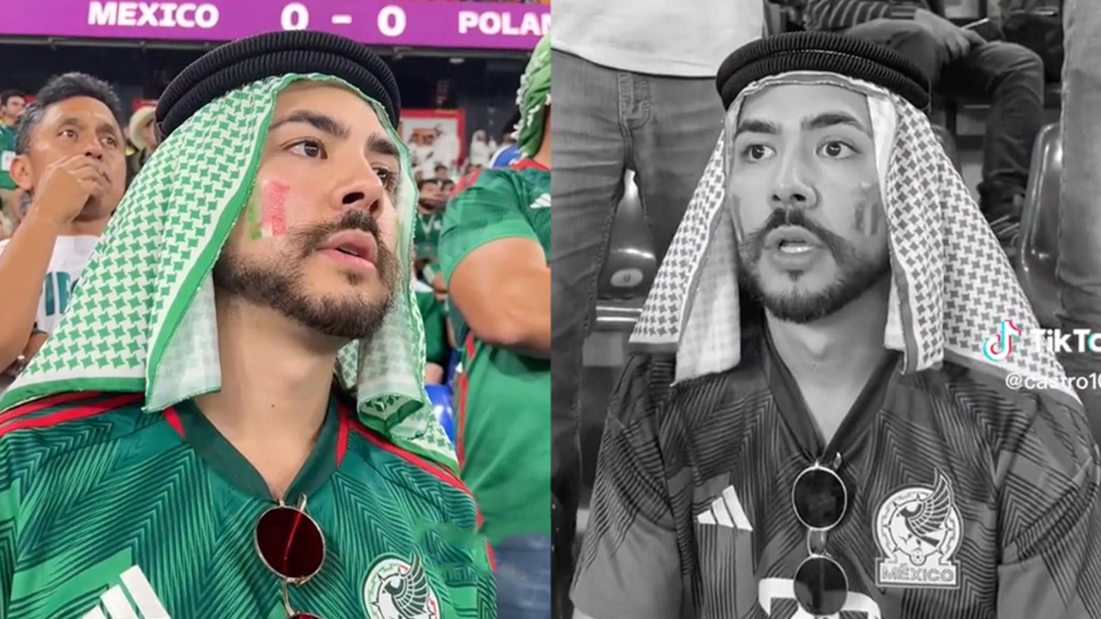 Castro watching Mexico vs Poland