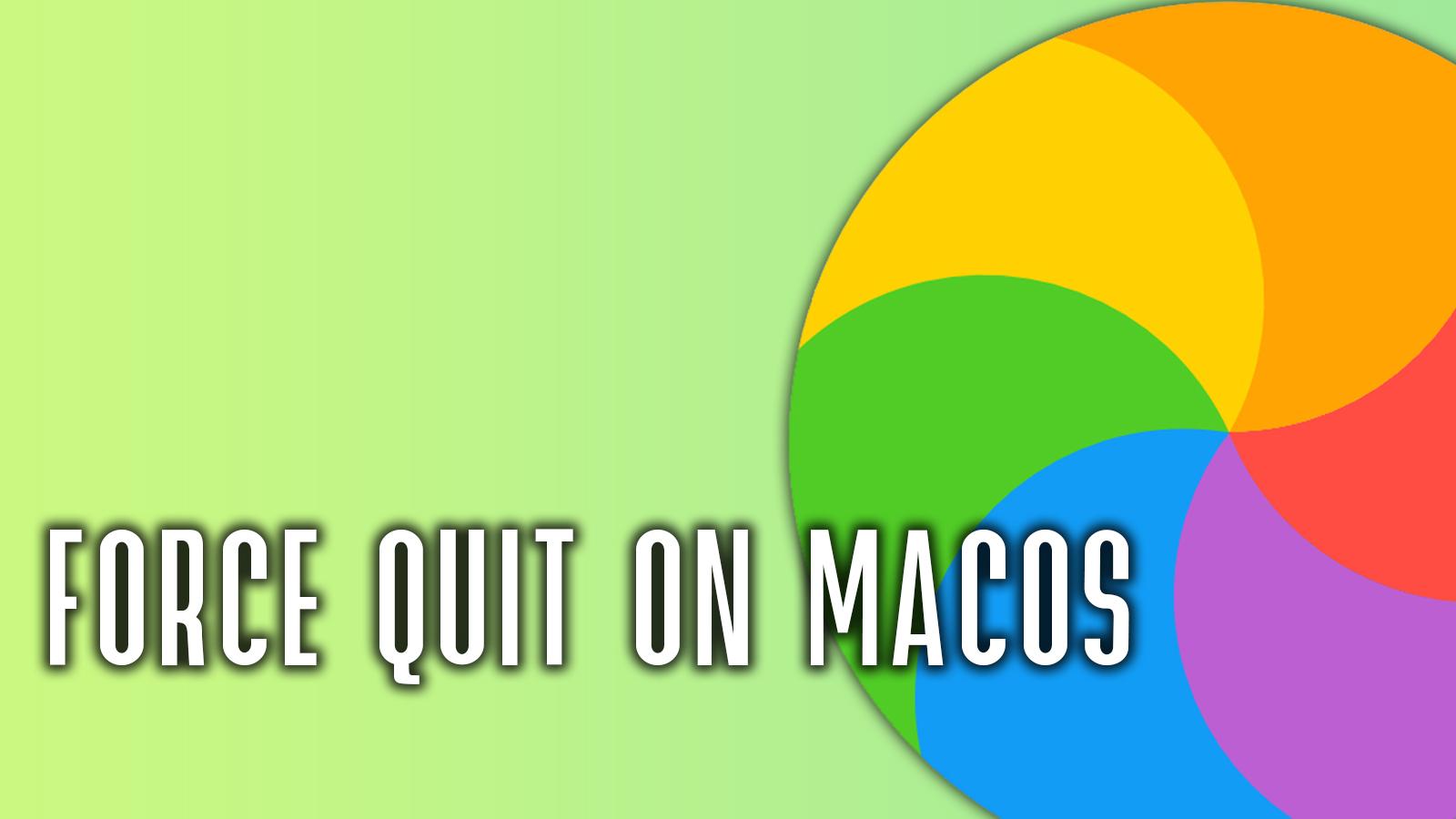 force quit on mac